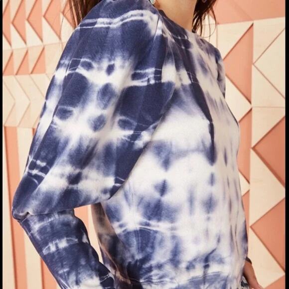 Ulla Johnson Philo Puff Sleeve Tie Dye Sweatshirt Size Large - Picture 3 of 8